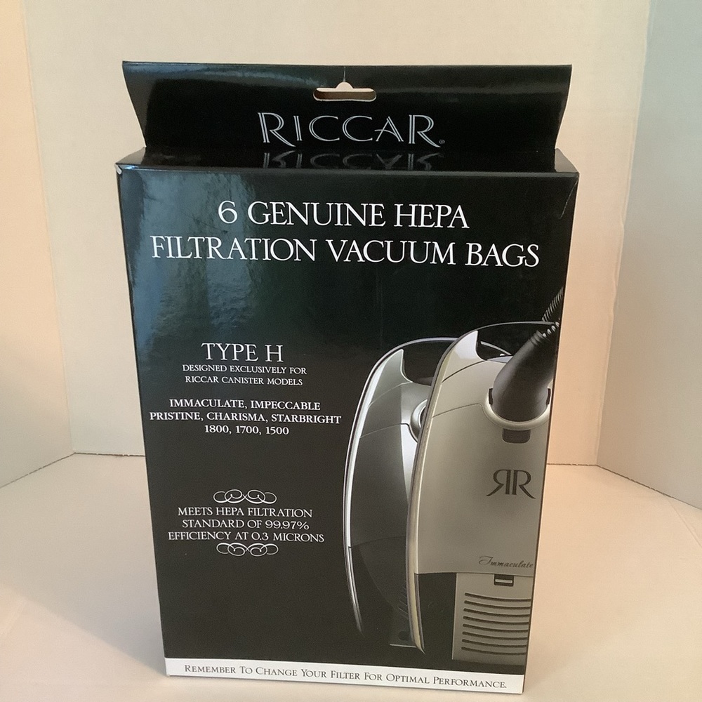 Riccar Hepa Filtration Vacuum Bags Type H New